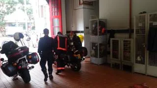 SCDF Fire bike FB111 responding.