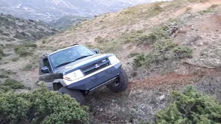 Mitsubishi Pinin insane climb