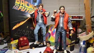 12" 1/6 Hot Toys MARTY McFLY & RAINMAN Custom FIGURE Comparison & Review!Back to the Future!