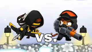 Btd6 crossbow master vs. elite defender