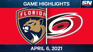 NHL Game Highlights | Panthers vs. Hurricanes – Apr. 6, 2021