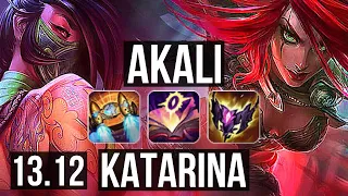 AKALI vs KATARINA (MID) | 10/0/2, Legendary, 600+ games, 1.1M mastery | EUW Master | 13.12