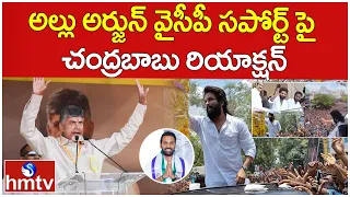 అల్లు అర్జున్ వైసీపీ సపోర్ట్ పై చంద్రబాబు రియాక్షన్|CBN On Allu Arjun‘s Campaign For YSRCP Candidate