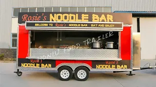 Customized 5M noodle bar food trailer