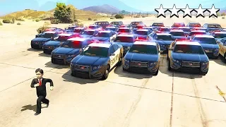 Trying To ESCAPE a 5 STAR WANTED LEVEL as a 7 YEAR OLD in GTA 5!