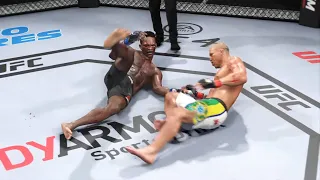 Israel Adesanya vs. Wanderlei Silva Full Fight (EA Sports UFC 4)