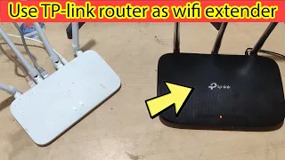 How to make tp link tl wr940n router as repeater