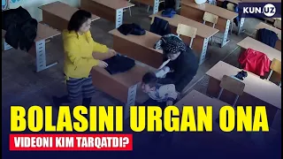 O‘z farzandini maktabda urgan o‘qituvchi ayol u nima deydi