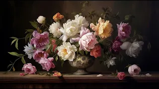 Floral Still Life in 4K | Vintage Inspired TV Art