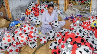 Process of Making Soccer balls |  Soccer Ball Mass Production