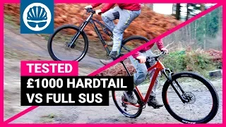 Hardtail vs Full Suspension MTB | £1000 Bike Head-to-Head