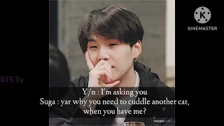BTS Imagine - when you cuddle with your cat and sleep and They Got Jealous