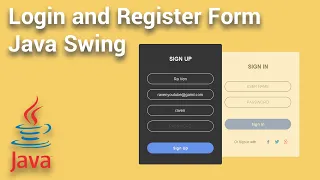 How to Create Login and Register Form with Animation using Java Swing