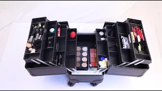 NFI essentials Makeup Train Case, Professional Makeup Trolley, Make Up Organizer Beauty