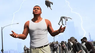 GTA 5 - PLAYING as a GOD in a ZOMBIE Apocalypse!