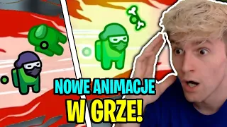 NOWE animacje IMPOSTORA w grze AMONG US! 😍 - PRZEGLĄD AMONG US