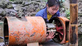 💡Genius Girl Repairs A Giant 20KW Generator From A Cattle Farmer At Home (Full Video)