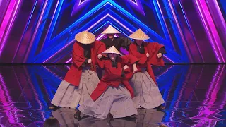 「ここしかない」笠をかぶった４人組が和をテーマに登場 | Japan's Got Talent 2023