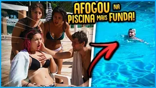 PAREI A GRAVAÇÃO PORQUE MINHA NAMORADA SE AFOGOU NA PISCINA MAIS FUNDA!! [ REZENDE EVIL ]