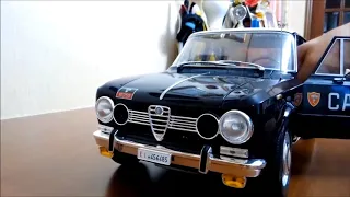 Alfa Romeo Giulia Carabinieri 1969 model car 1:8 Hachette