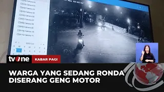 Detik-detik Geng Motor Serang Warga Sedang Ronda Malam | Kabar Pagi tvOne