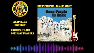 Deep Purple   Black Night Backing Track for Bass Player no bass Play Along