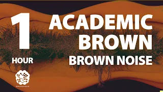 Academic Brown | 1 hr | Brown Noise: A Sonic Wellness Journey | Meditation, Study, Focus, Calming