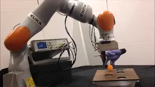 Robot hand moves a ping pong ball