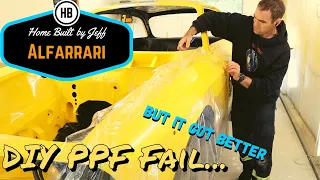 DIY PPF Fail... and then I got a bit better - Ferrari engined Alfa 105 Alfarrari build part 155