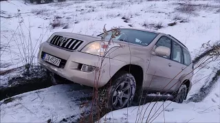 Toyota Land Cruiser 2009 3.0d    Off Road test po śniegu