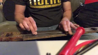 "70's Craftsman Handsaw" Three-Stringed Electric Lap Steel Guitar