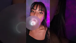 Asmr Gum Chewing Blowing Big Bubbles #gum #shortsvideo #shortsfeed #asmr #shorts #relax