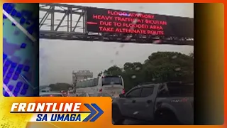 Daloy ng trapiko sa SLEX, mabigat dahil sa baha | Frontline Sa Umaga