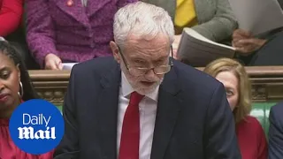 Corbyn slams May following her Brexit huge defeat in the Commons