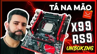 X99 RS9 A PLACA MÃE QUE AINDA É UM DOS MELHORES CUSTO BENEFÍCIO E MUITO BONITA - UNBOXING !!