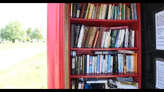 Many of the striking red phone boxes have been turned into things like libraries or defibrillators