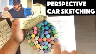 Drawing Cars In Perspective - Beginner Tutorial
