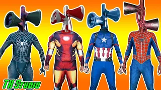 Giant Siren Head & Wrong Head Top Superhero & Dance Cover Astronomia| Nerf Gun Fight