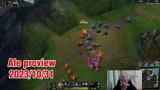 Ale proview 2023/10/31 kennen ksante jax Korea challenger | EDG Ale 第一视角