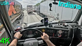 POV Truck Driving USA 4K Indiana #trucker