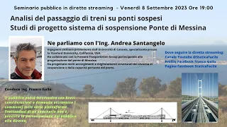 Analisi dell'effetto dei treni sui ponti sospesi e studi del sistema di sospensione Ponte di Messina