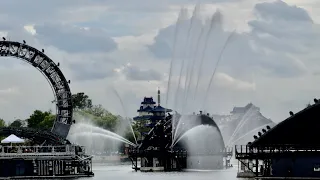 EPCOT Harmonious Fountain Testing in World Showcase Lagoon | Walt Disney World Florida March 2021