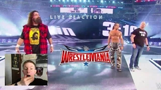 Shawn Michaels, Stone Cold, and Mick Foley Return -WWE WrestleMania 32 -LIVE REACTION