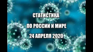 Статистика заболевших коронавирусом на 24 апреля 2020 в России и мире