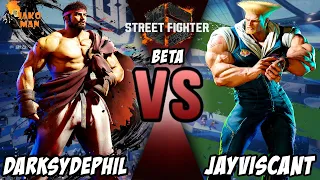Street Fighter 6 Beta Online Matches - DarkSydePhil VS JayViscant