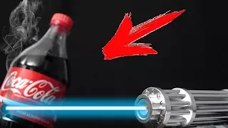 Power 10000 mW Laser vs Coca Cola!!!