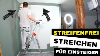 Wände streifenfrei farbig streichen