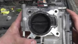 Чистка дроссельной заслонки MZR-LF. 2L. Mazda 6 GG. Throttle body cleaning.
