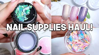 Nail Supplies Haul! | Gel Polish, Glitters, Foils, Stickers & More ✨ | PR Haul!