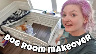 DOG ROOM MAKEOVER🐾🧹